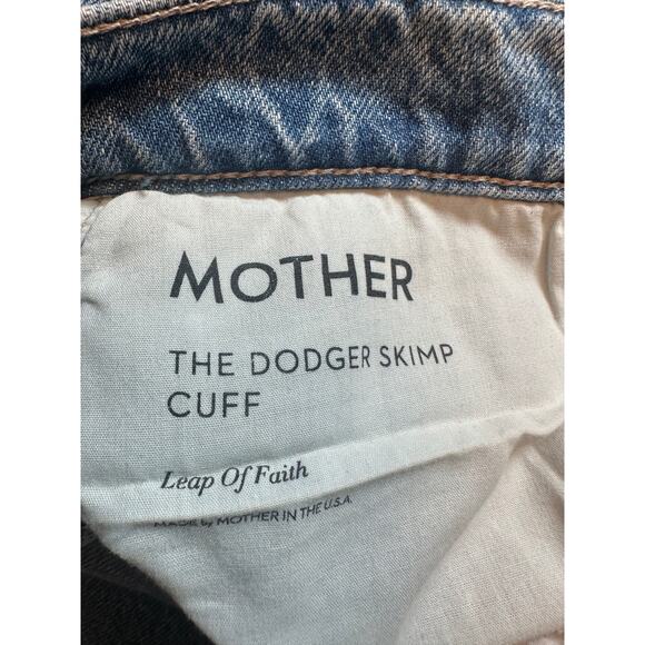 Mother Superior The Dogger Skimp Cuff Jeans Size 30 Wide Leg Leap of Face $268 - Picture 10 of 13
